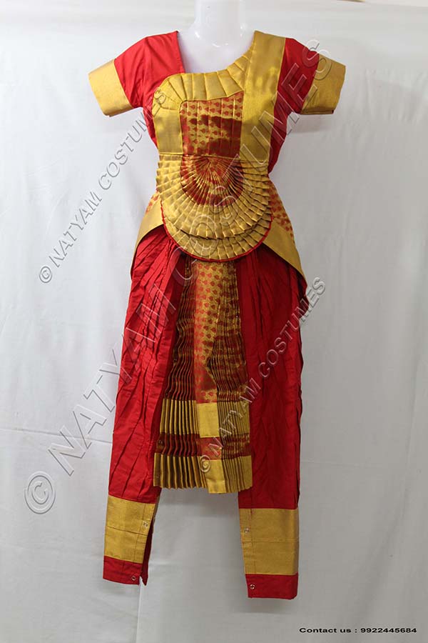 Red bharatanatyam dress